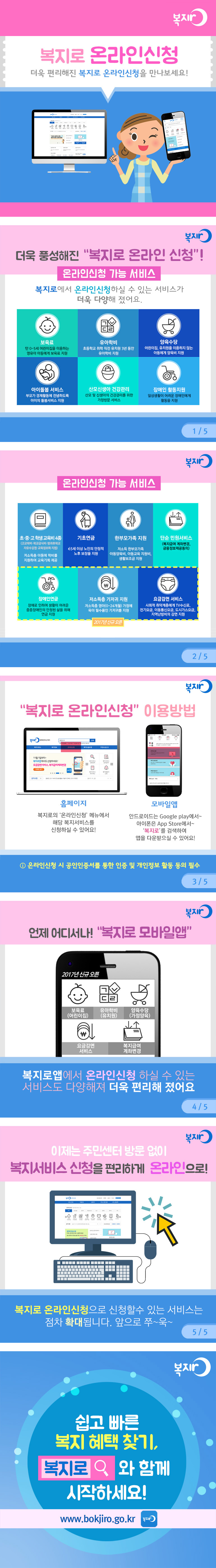 더욱 편리해진 복지로 온라인신청을 만나보세요!