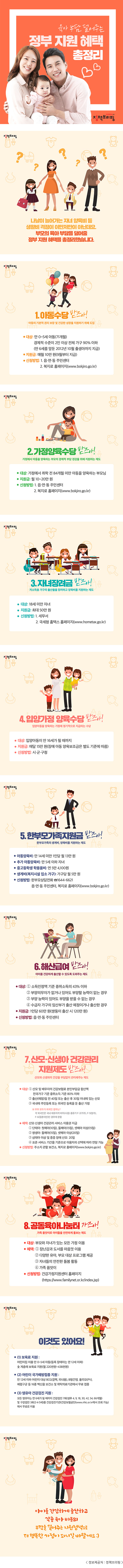 육아 부담 덜어주는 정부 지원 혜택 총정리