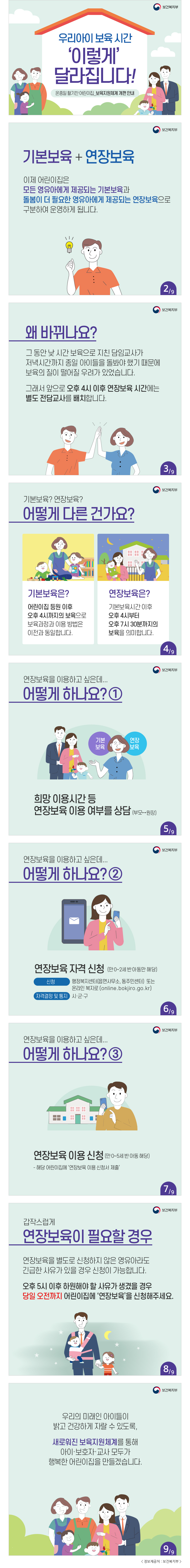 우리아이 보육 시간 '이렇게' 달라집니다! 우리아이 보육 시간 '이렇게' 달라집니다!